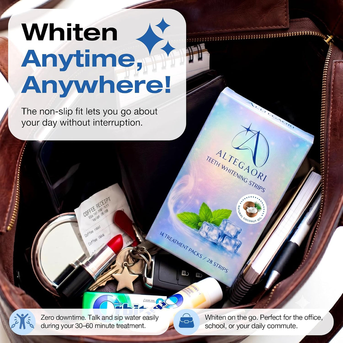 ALTEGAORI Teeth Whitening Strips – 14 Treatments / 28 Strips