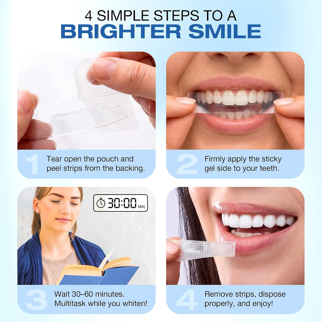 ALTEGAORI Teeth Whitening Strips – 14 Treatments / 28 Strips